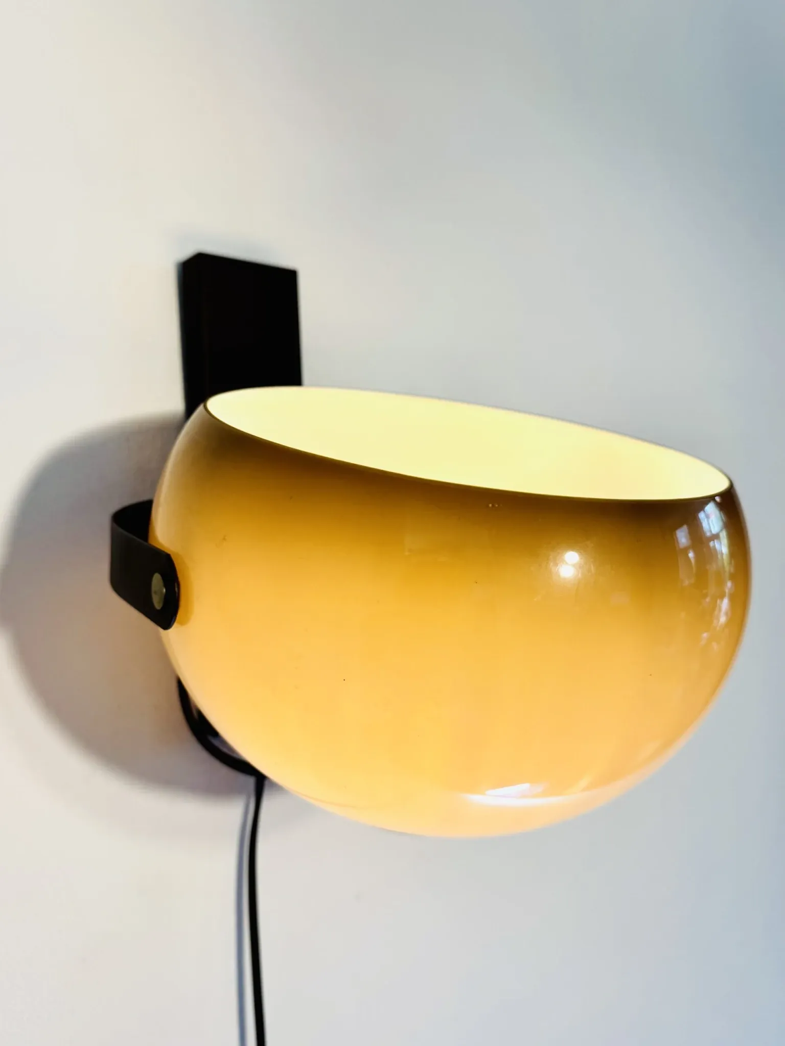 Sphere Rotating Wall Lamp By Dijkstra, The Netherlands, 1970S