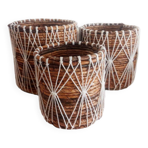 Panier Marcy en feuille - lot