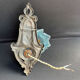 Made in France 607 - Wall lamp (1) - Art Nouveau - Silver bronze, Glass