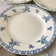 set of 6 dessert plates Terre de Fer St Amand model "Athens" XXth