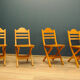 Folding Scandinavian chairs
