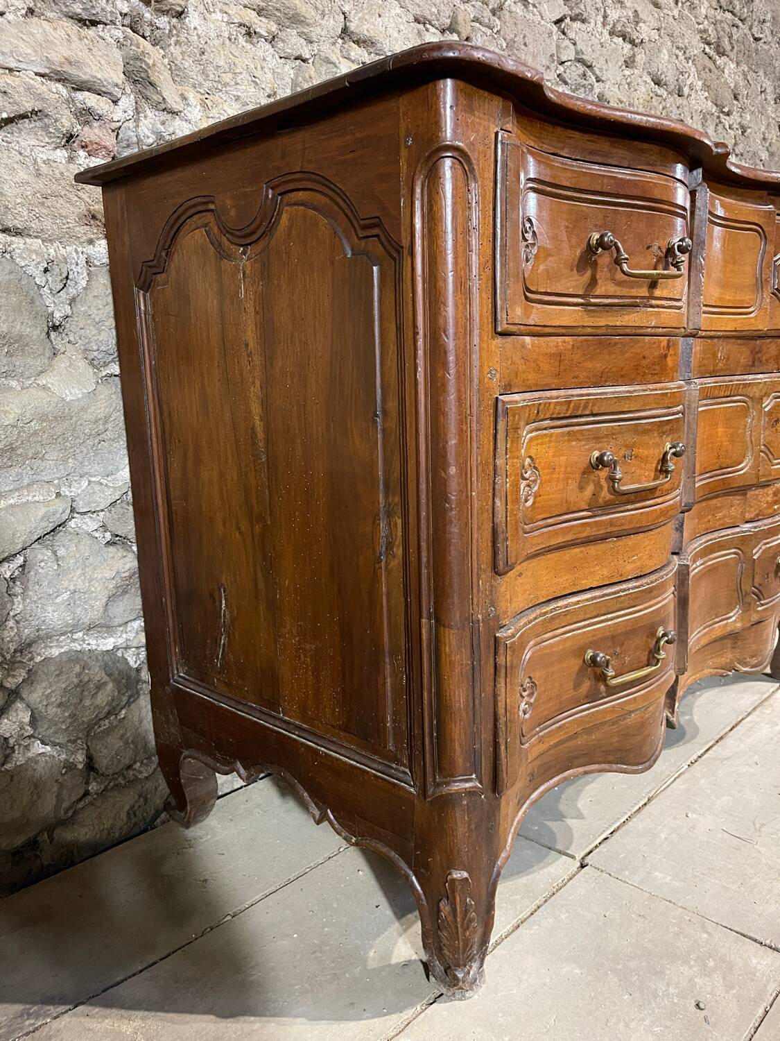 19th century crossbow chest of drawers.