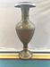 Vase laiton ciselé dessin tour eiffel & grand palais Paris vintage