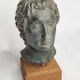 Bust of Alexander the Great in plaster in imitation of bronze