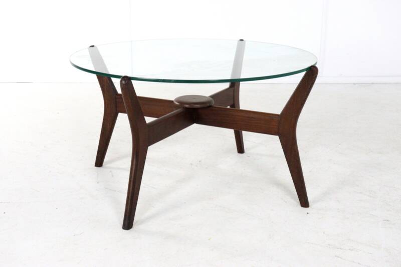 Round glass coffee table 'Summerseat'