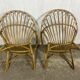 Paire de fauteuils rotin
