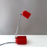 70's desk lamp, table lamp "Briloner Leuchte", telescopic lamp, travel lamp, vintage interior.