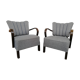 Paire de fauteuil cocktail Halabala, tchèque, 1940