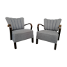 Pair of Halabala cocktail armchair, Czech, 1940