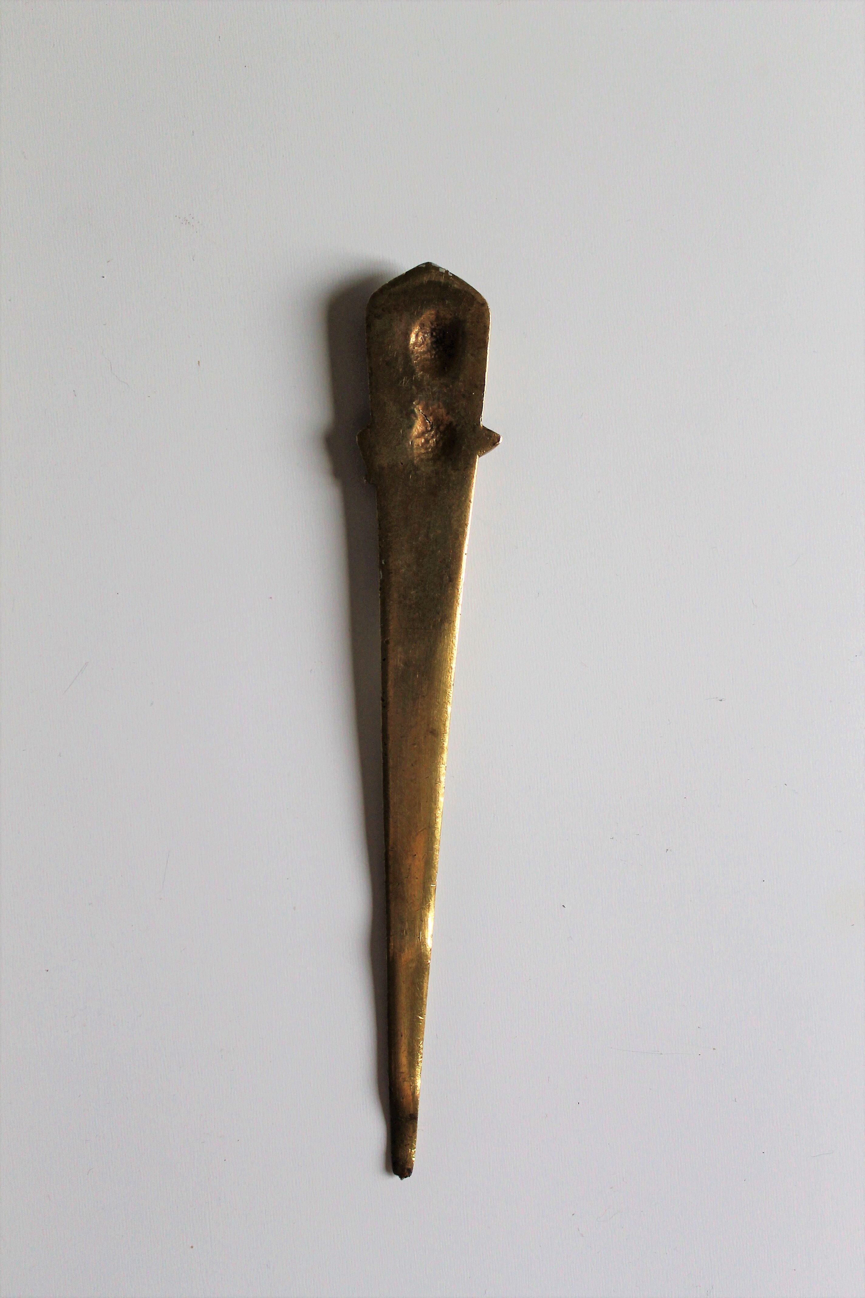 H. Boyer, Art Nouveau bronze letter opener