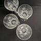 4 verres en cristal taillé