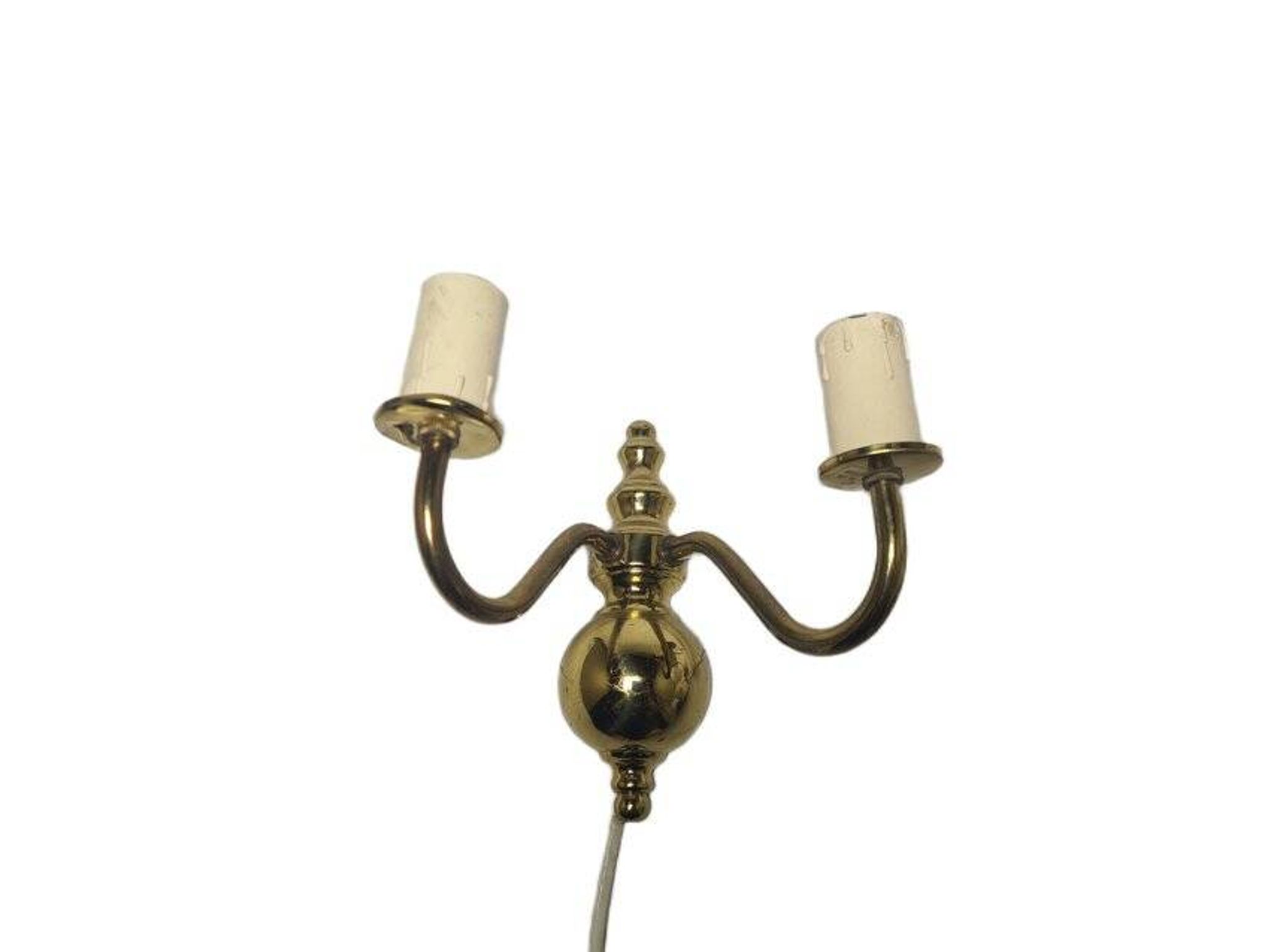 Two-armed wall lamp, Sweden, 1970s