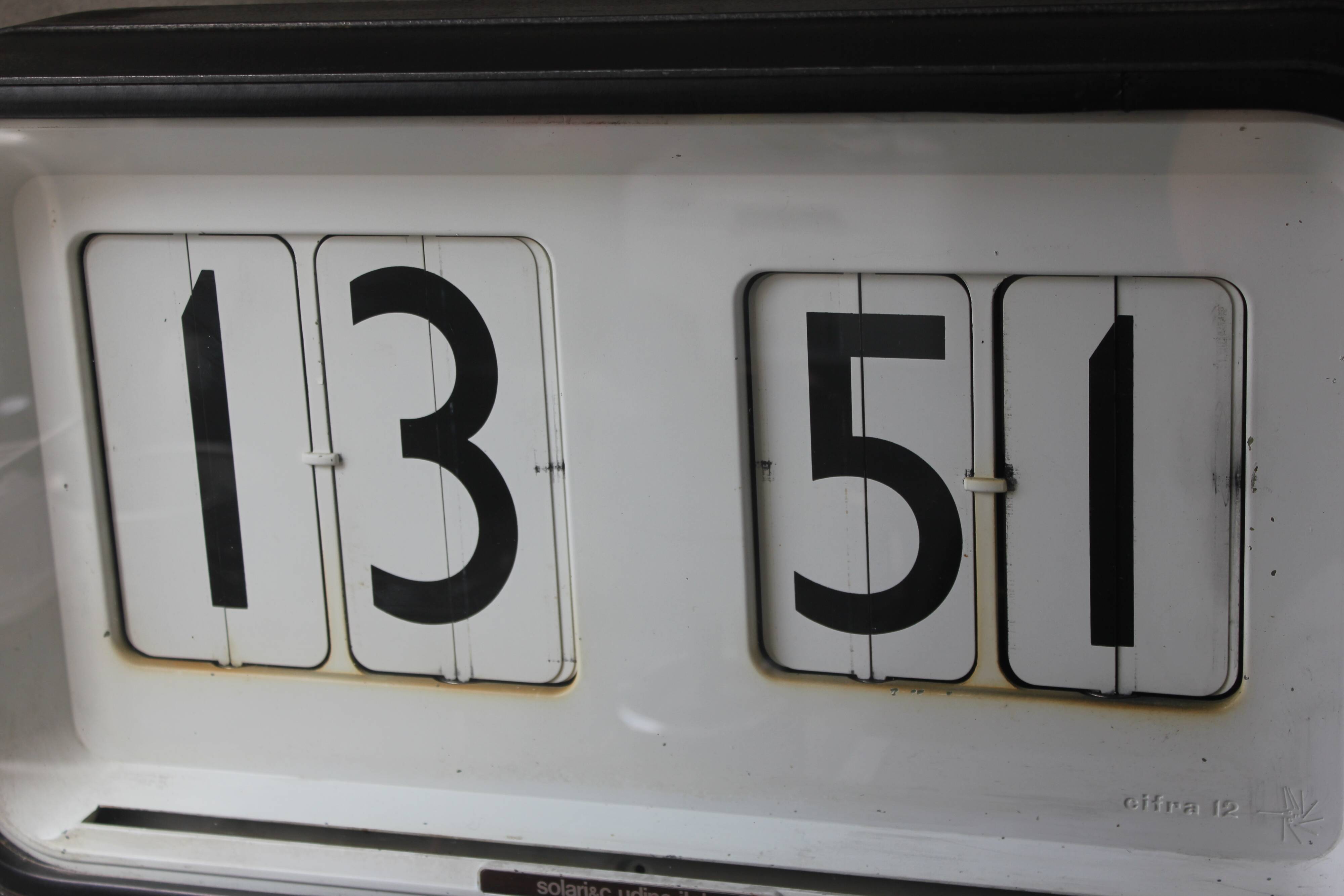 Vintage Clock Solari Udine, 1960