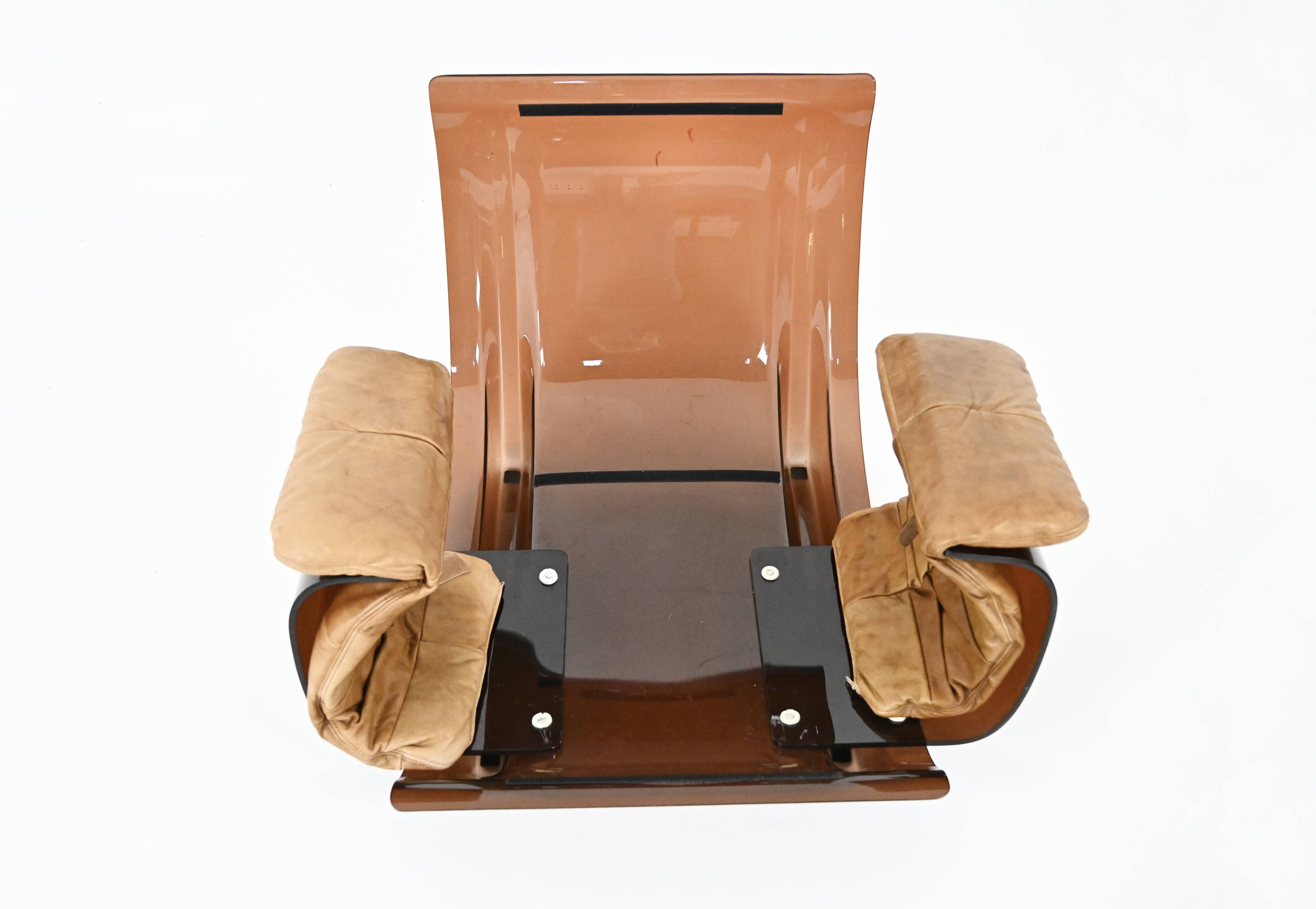 "Marsala" armchairs and poufs by Michel Ducaroy for Ligne Roset, years