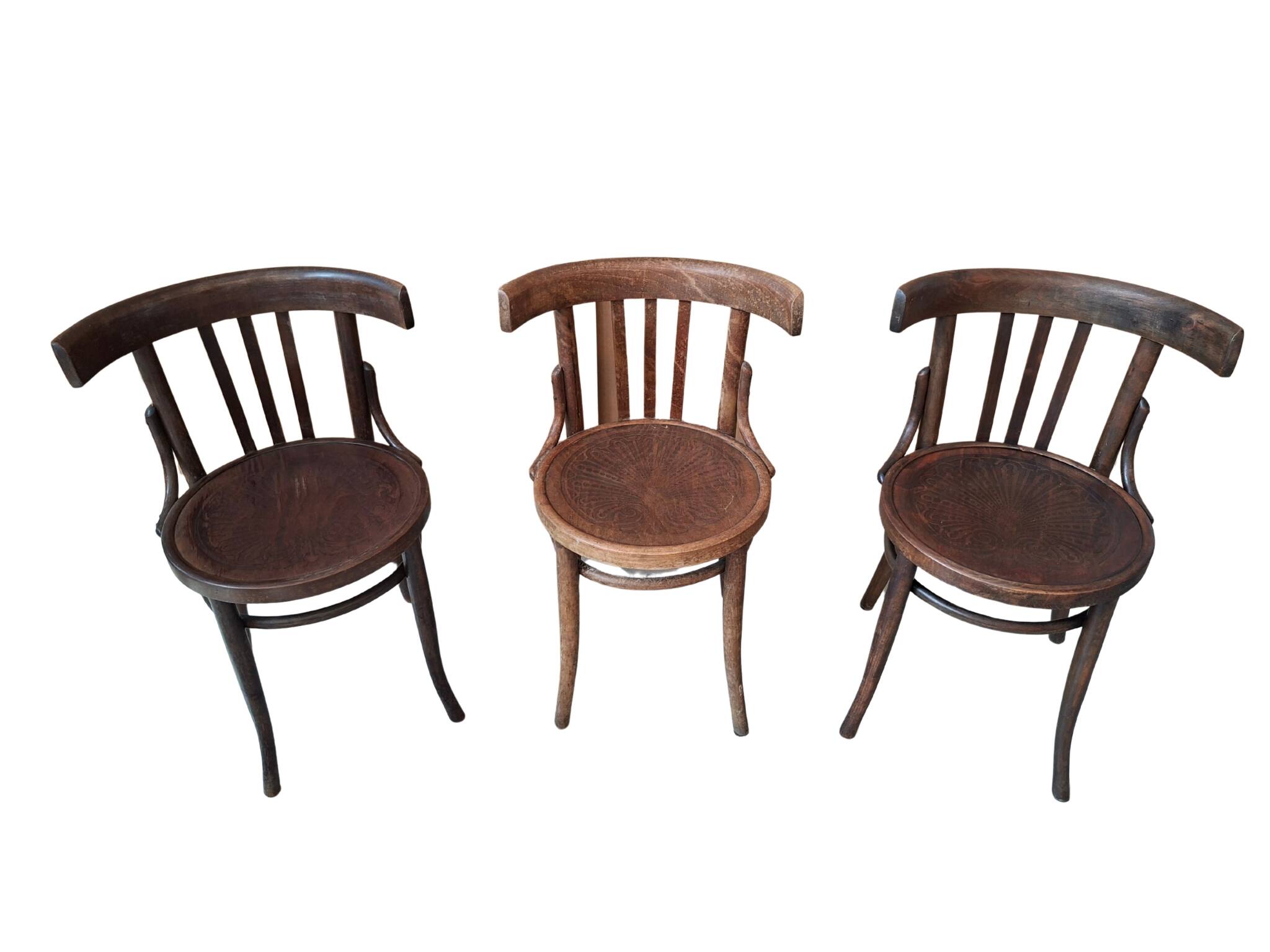 Set di 3 Iconiche Sedie Stile Thonet