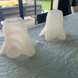 Tulips frosted glass