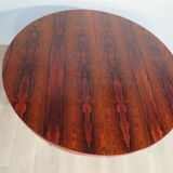 Central-footed rosewood round table