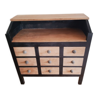 Apothecary cabinet with drawers