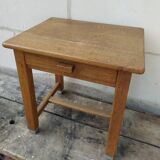 Solid oak side desk
