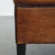Pouf carré en cuir de mouton