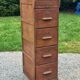 Oak craft cabinet with 5 drawers from the 1930s/1950s