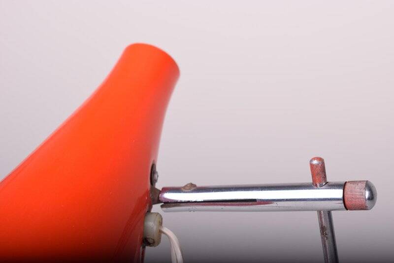 Mid-Century Table Lamp in Chrome by J. Hůrka for Lidokov, Czech, 1960s