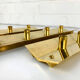 Scandinavian brass candle holder, vintage, Pierre Forsell for Skultuna, 1960