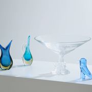 Large Lalique Plumeria crystal bowl circa 1980