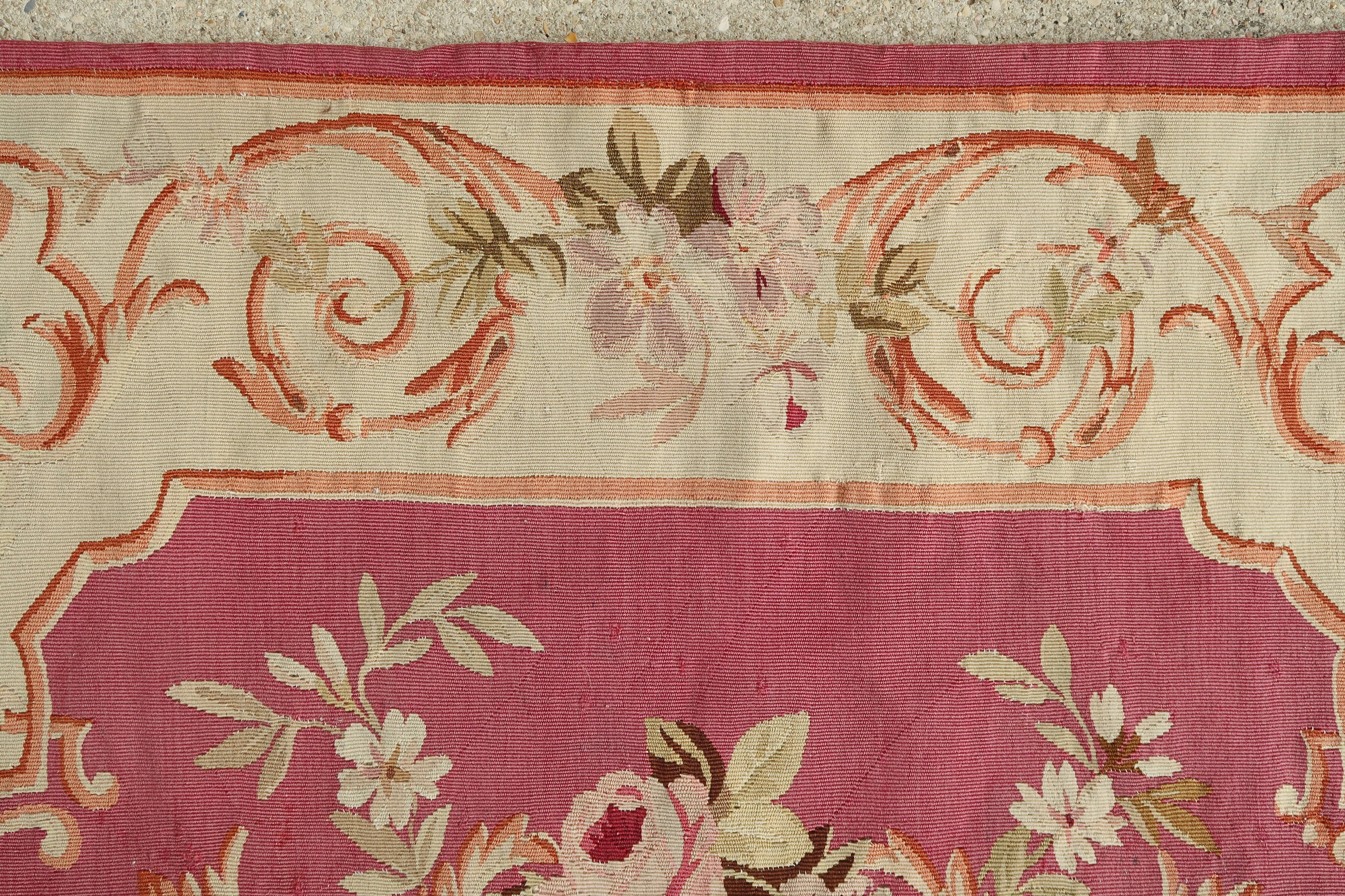 French rug Aubusson 1850