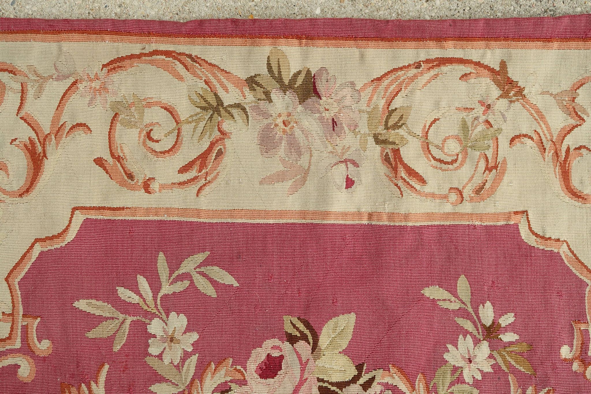 French rug Aubusson 1850