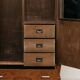 Armoire Cubiste Art Déco en Ronce Années 40 Design Vintage