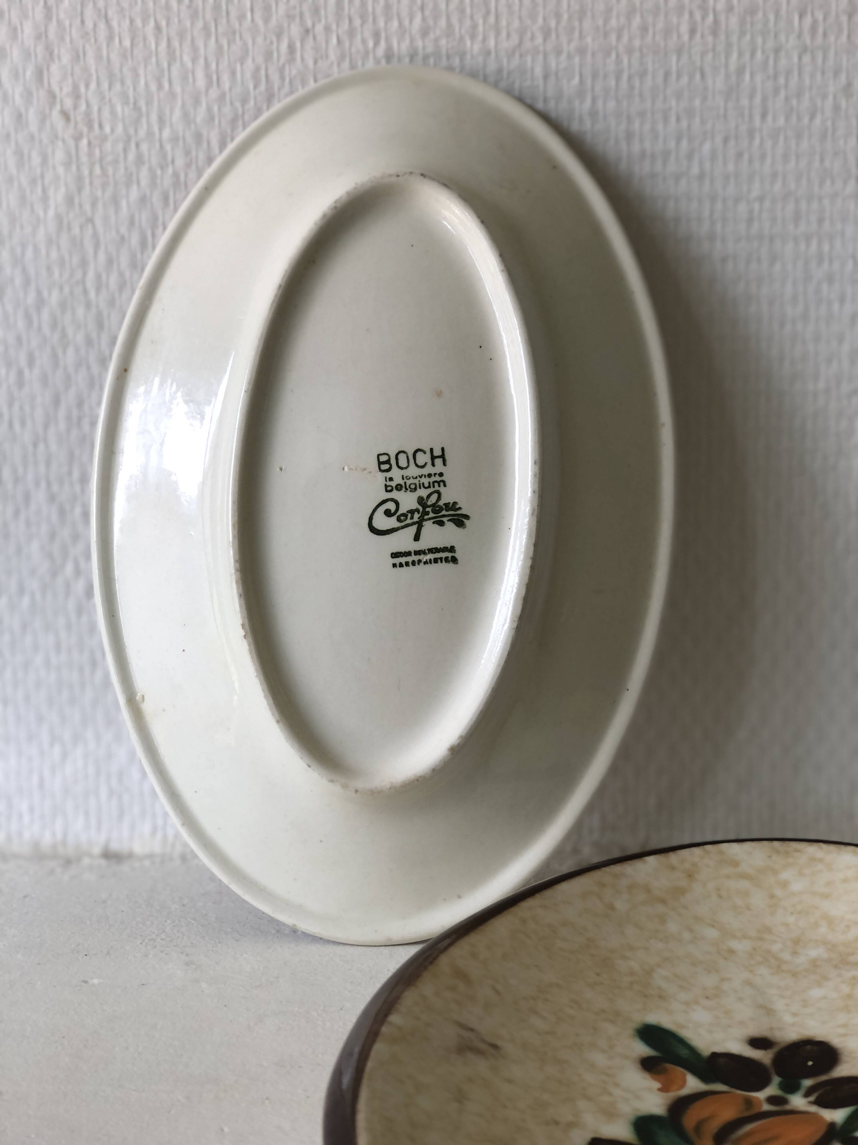 2 Boch Belgium Corfu model dishes