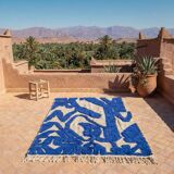 Traditional Moroccan handmade rug 2.5x1.5 m