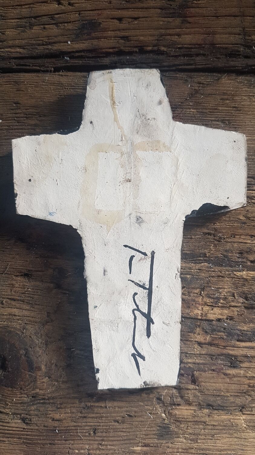Enamelled ceramic cross JC Taburet