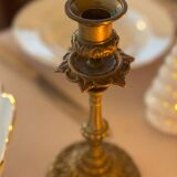 Old bronze candle holder