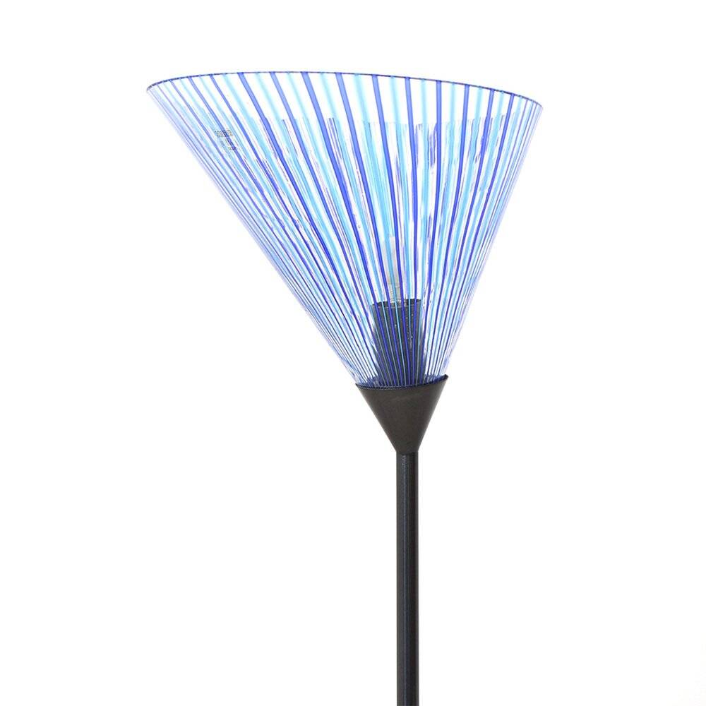 Floor lamp with a glass base and diffuser by Carlo Bartoli for Antonangeli, 1980s.