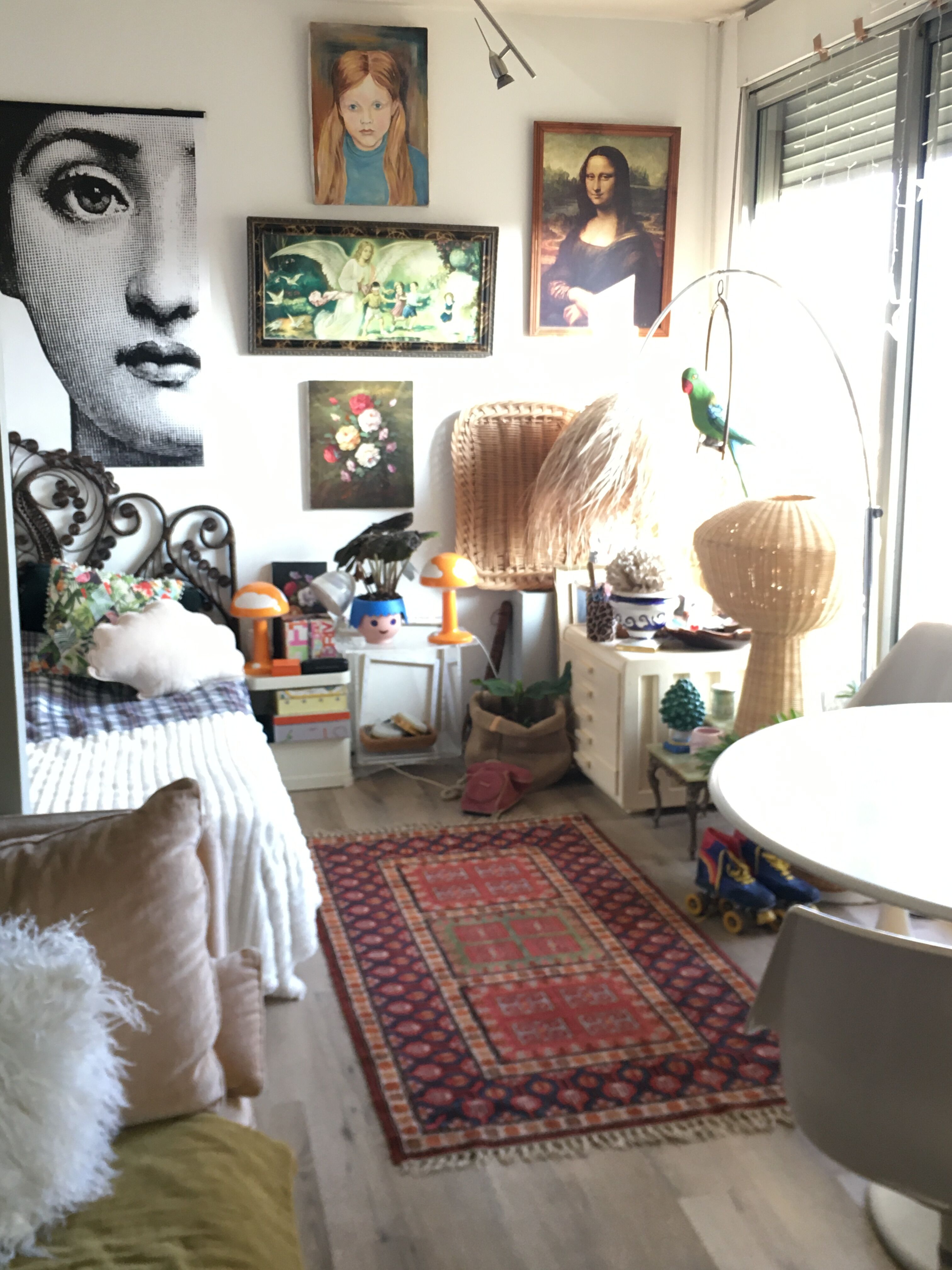 Oriental wool carpet 95x176cm