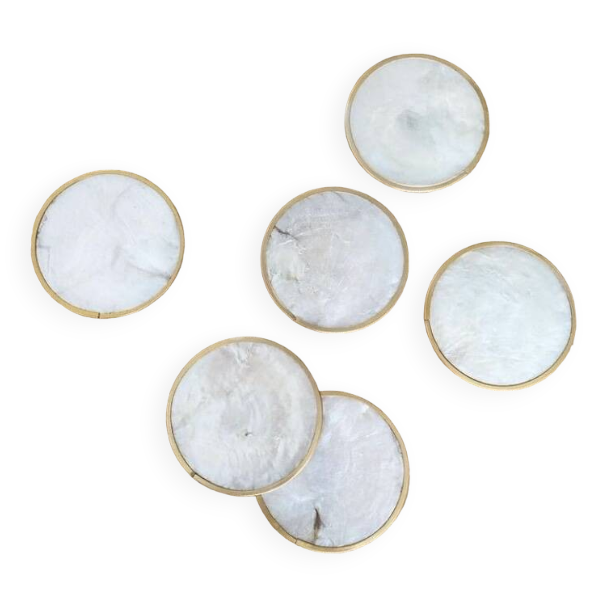 Vintage mother-of-pearl coasters