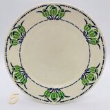 6 dessert plates Hippolyte Boulenger & Cie (HBC)