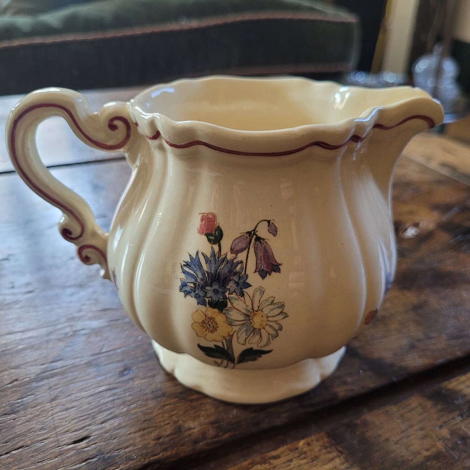 ​Pot à Lait ou Crémier Digoin Sarreguemines "Agreste" – Circa 1930