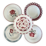 Mismatched soup plates