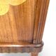 Tables de chevet italiennes en placage d'acajou avec de splendides