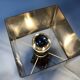 Table Lamp • Cube • Fractal Resin • Polished Steel • Chrome • 1970