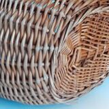 Vintage wicker oval basket