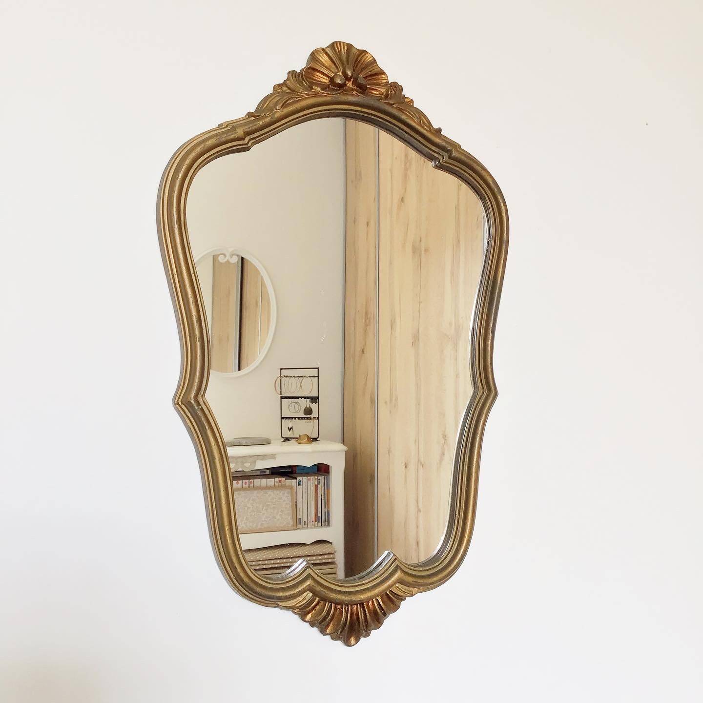 Golden vintage mirror