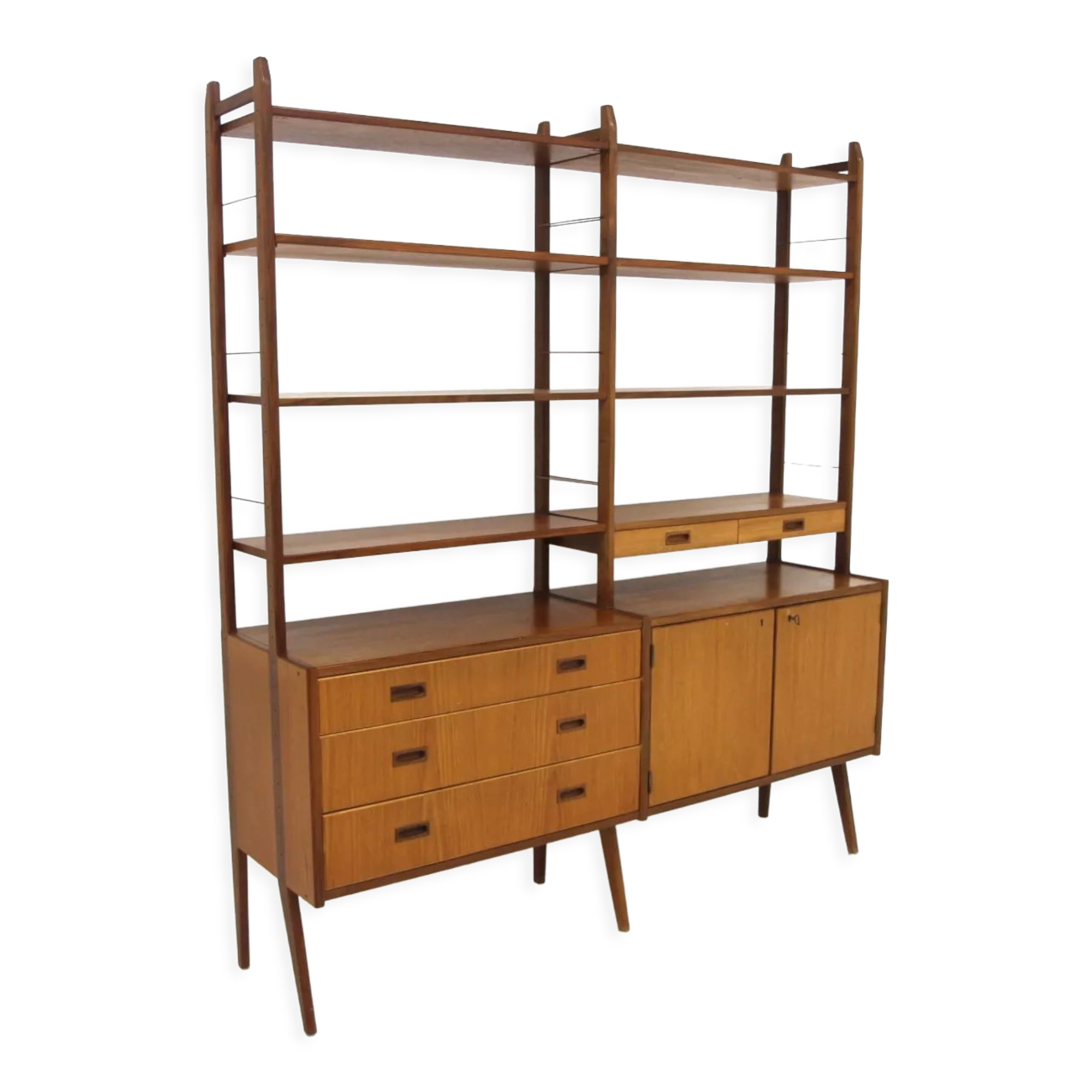 Teak "Reform" library, Skaraborgs Möbelindustri Tibro, Sweden, 1960