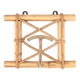 Rattan and metal coat rack, 1950s