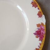 Limoges porcelain by André François (1919-1934) - 12 plates + 1 dish
