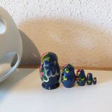 Vintage blue Matriochka Russian dolls