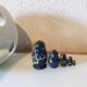Vintage blue Matriochka Russian dolls